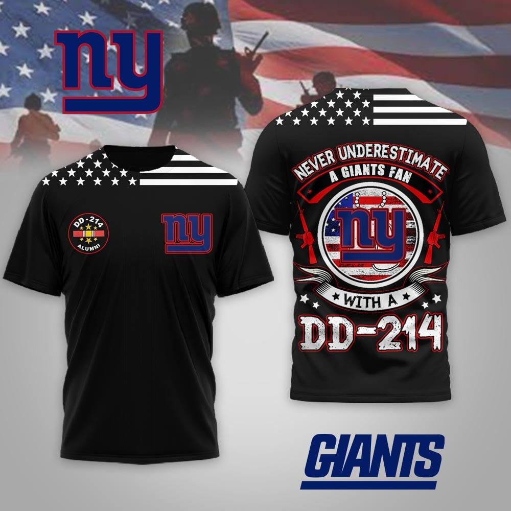 NYG Premium NFL DD-214 Alumni 3D Shirt DDT NTL