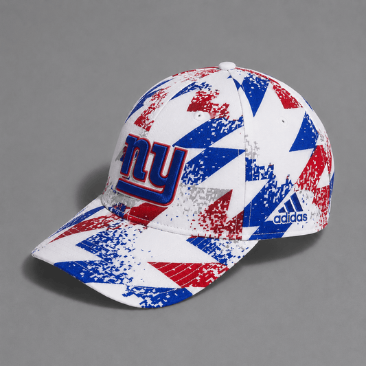 NYG Premium NFL Sports Fan Geometric Pattern Baseball Cap