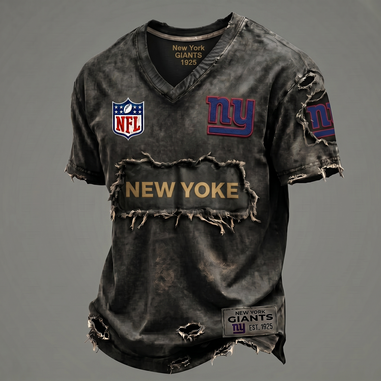 NYG NFL Premium V-Neck T-shirt Gift For Fans 0306 NAK DATND NHT