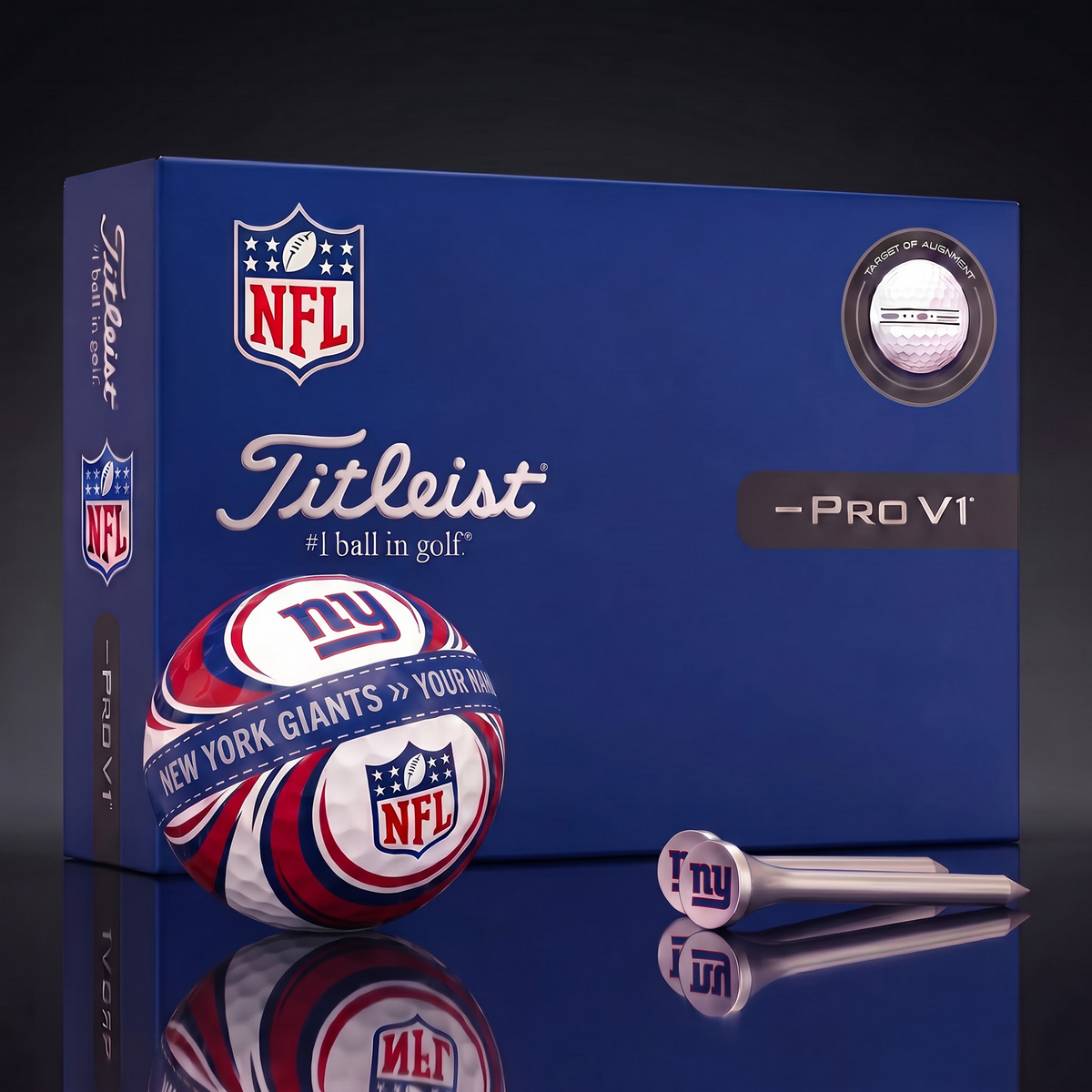 NYG X Luxury NFL Football Golf Ball Set – Personalized Edition