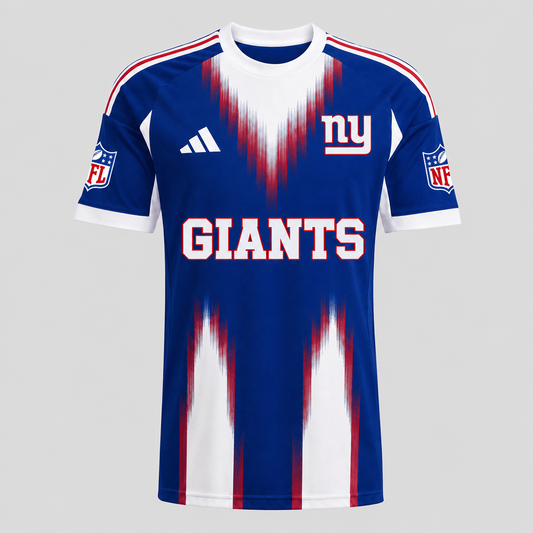 NYG X Premium NFL Men’s Athletic Brush Stripe T-Shirt