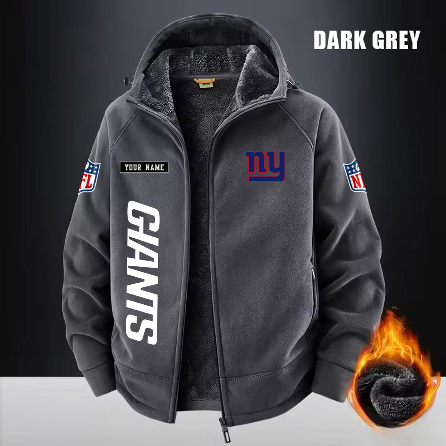 NYG x NFL 3D Half-zip Hoodie DATND TANTD