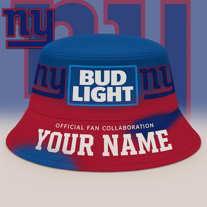 NYG x NFL Bud Light Personalized Bucket Hat DATND TANTD