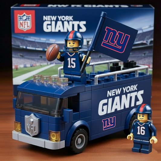 NYG x NFL Building Blocks Bus Toy Set DatND DVT