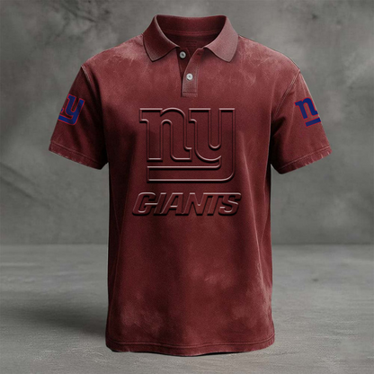 NYG x NFL Embossed Polo Shirt DATND TANTD