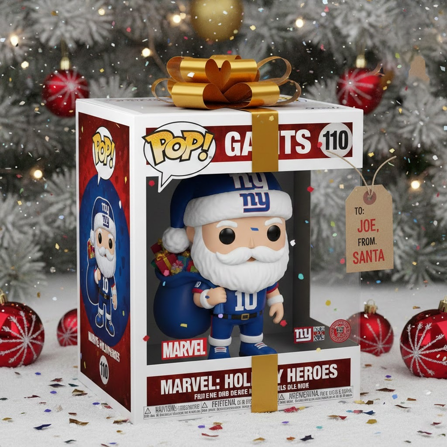 NYG x NFL Figures Santa Claus DATND TANTD