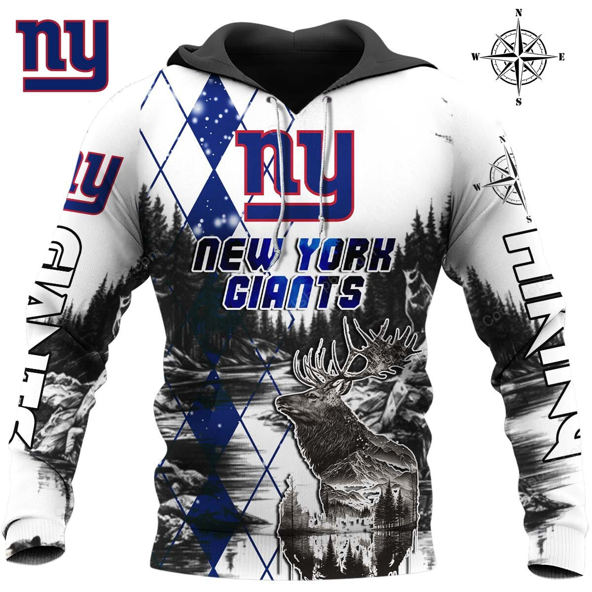 NYG x NFL Hiking 3D Hoodie DDT CTND