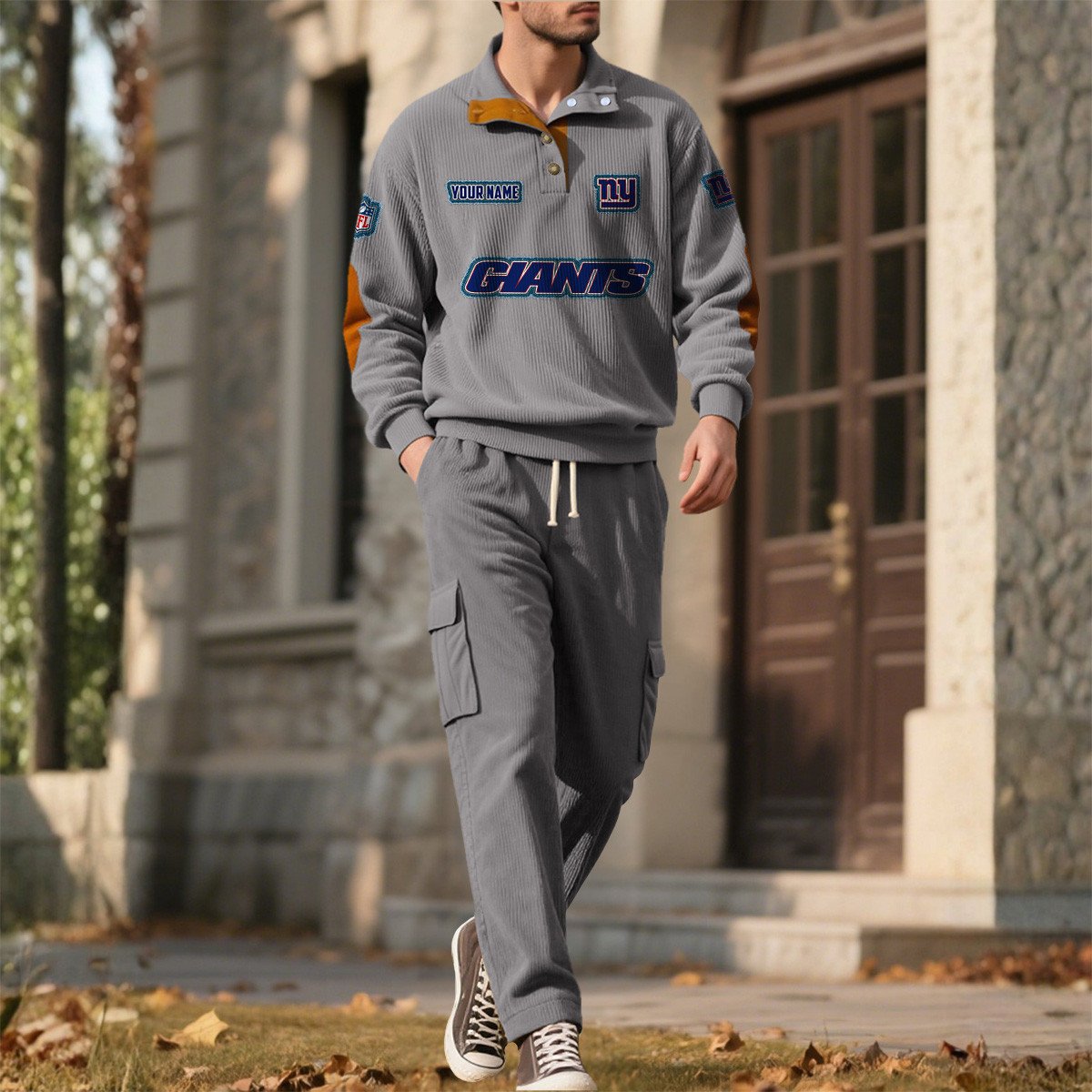 NYG x NFL Men's Corduroy Sweatshirt 1011 DatND DVT