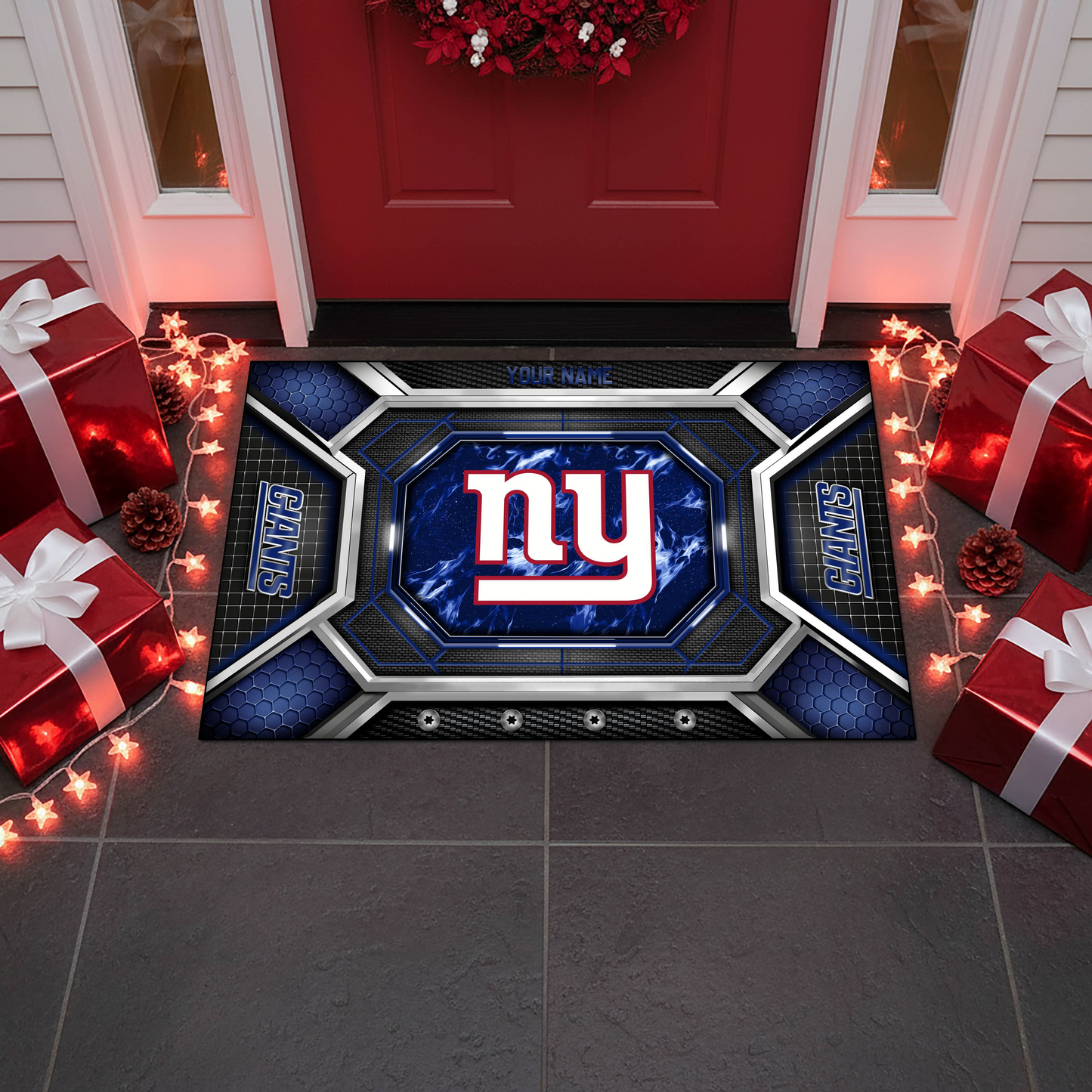 NYG x NFL Personalized Sport Doormat, Gifts For Christmas DDT NTL