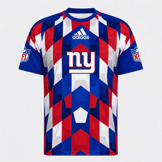 NYG x NFL Premium Geometric Fan Performance T-Shirt
