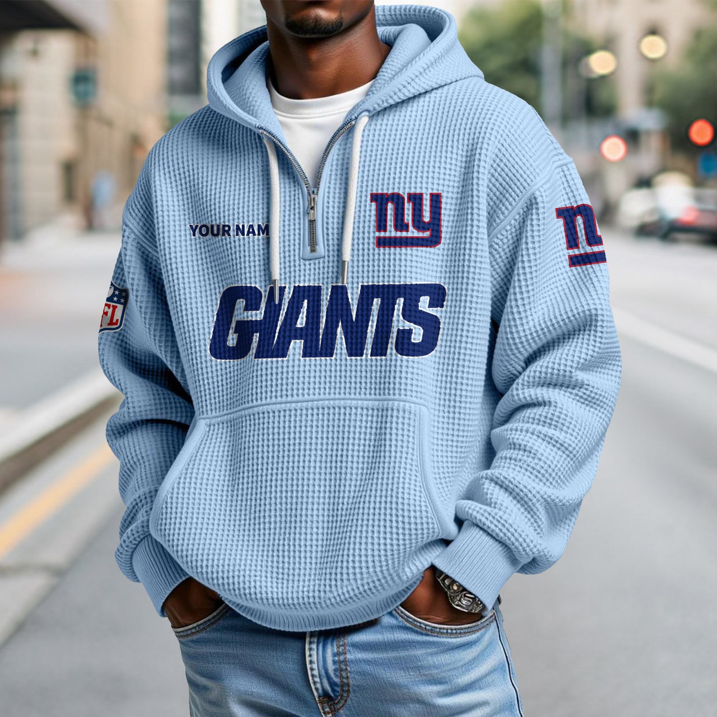 NYG x NFL Waffle Hoodie DatND DVT