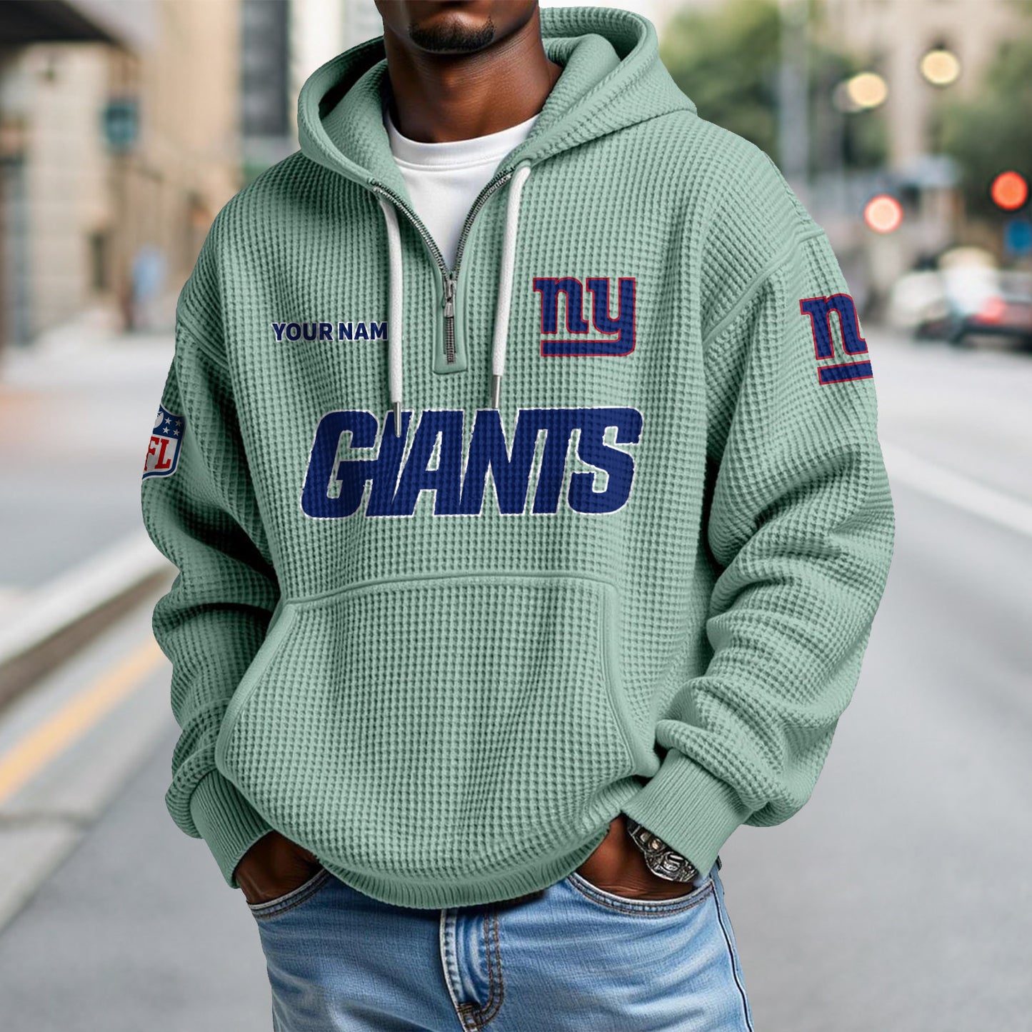 NYG x NFL Waffle Hoodie DatND DVT