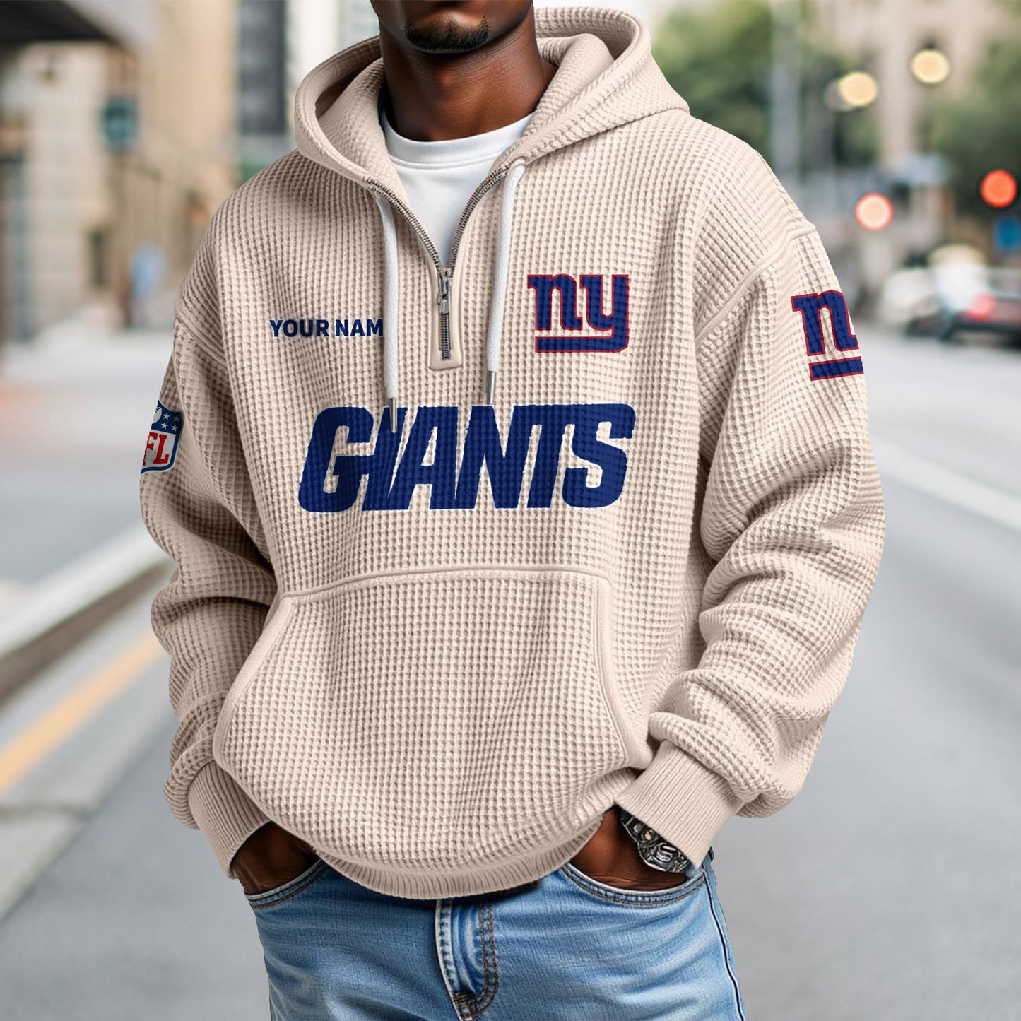 NYG x NFL Waffle Hoodie DatND DVT