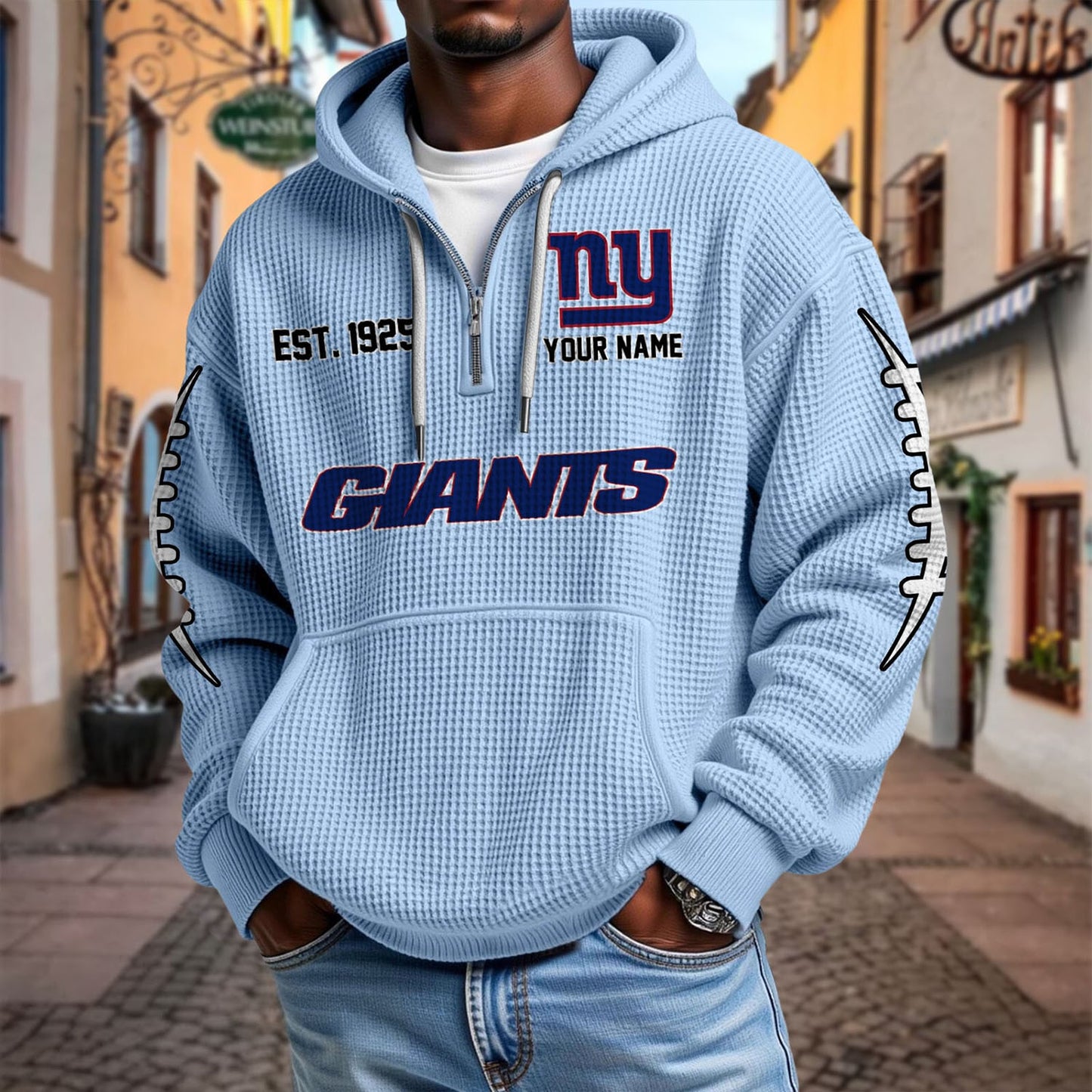 NYG x NFL Waffle Hoodie DatND DVT