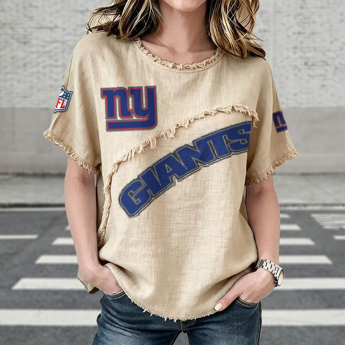 NYG x NFL Womenƒ??s Vintage O-Neck 2905 DatND DVT