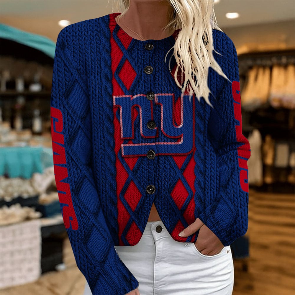 NYG x NFL Women's Cardigan Sweater DatND DVT