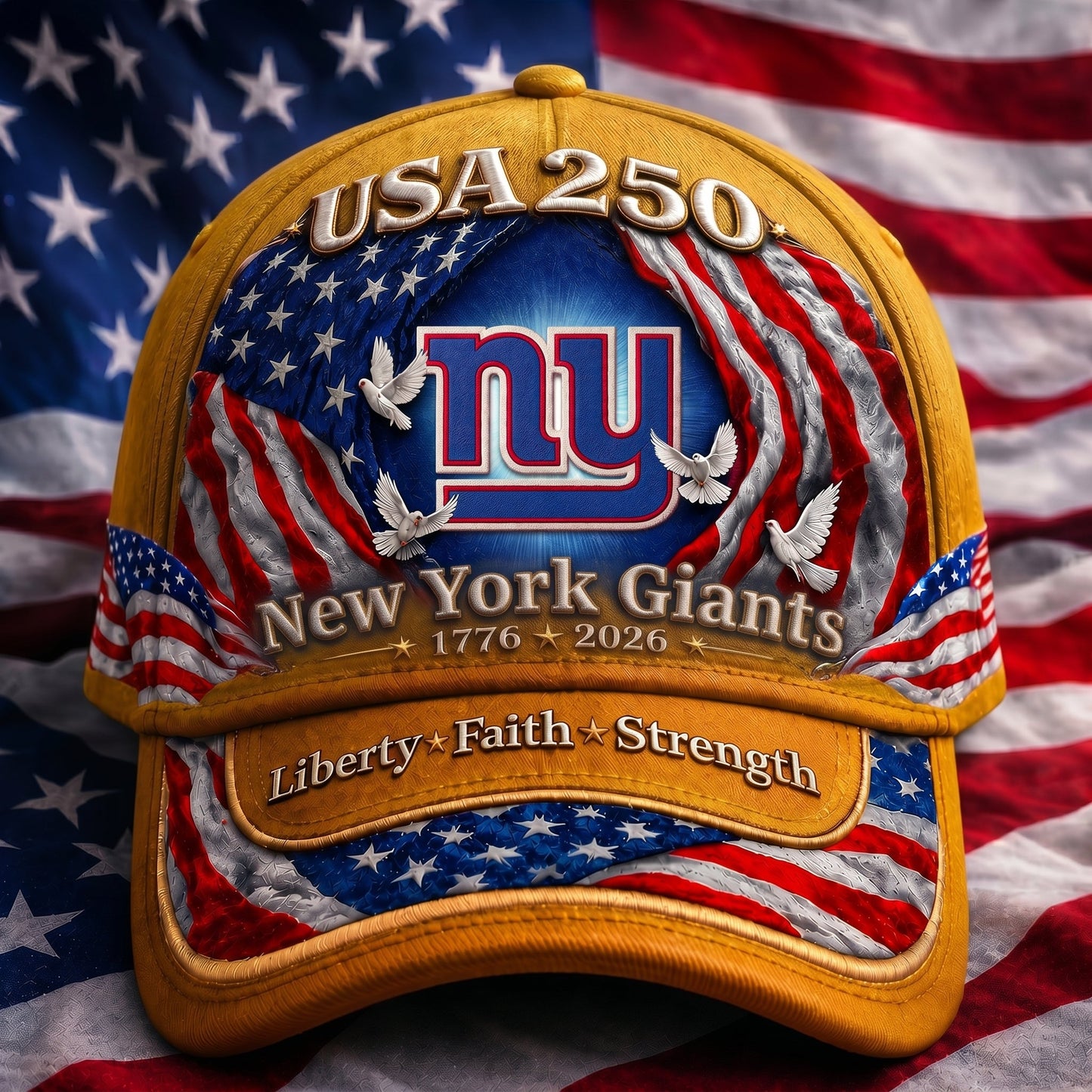 Premium NFL x NYG 250 Years  Anniversary Of Freedom  Cap 220626