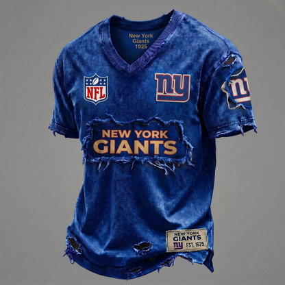 NYG NFL Premium V-Neck T-shirt Gift For Fans 0306 NAK DATND NHT