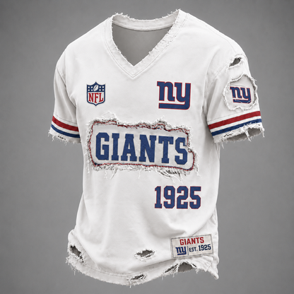 NYG x NFL LUXURY V-Neck T-Shirt 3005 DatND DVT