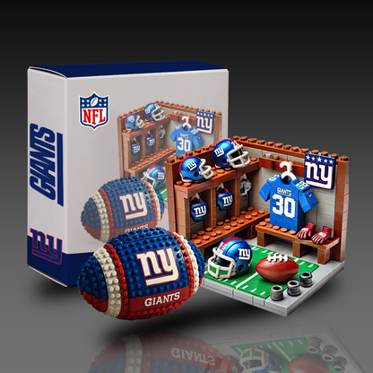NFL Team Ball & Changing Room Building Block Football Set DDT CTND