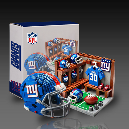 NFL Team Changing Room & Helmets Building Block Football Set DDT CTND