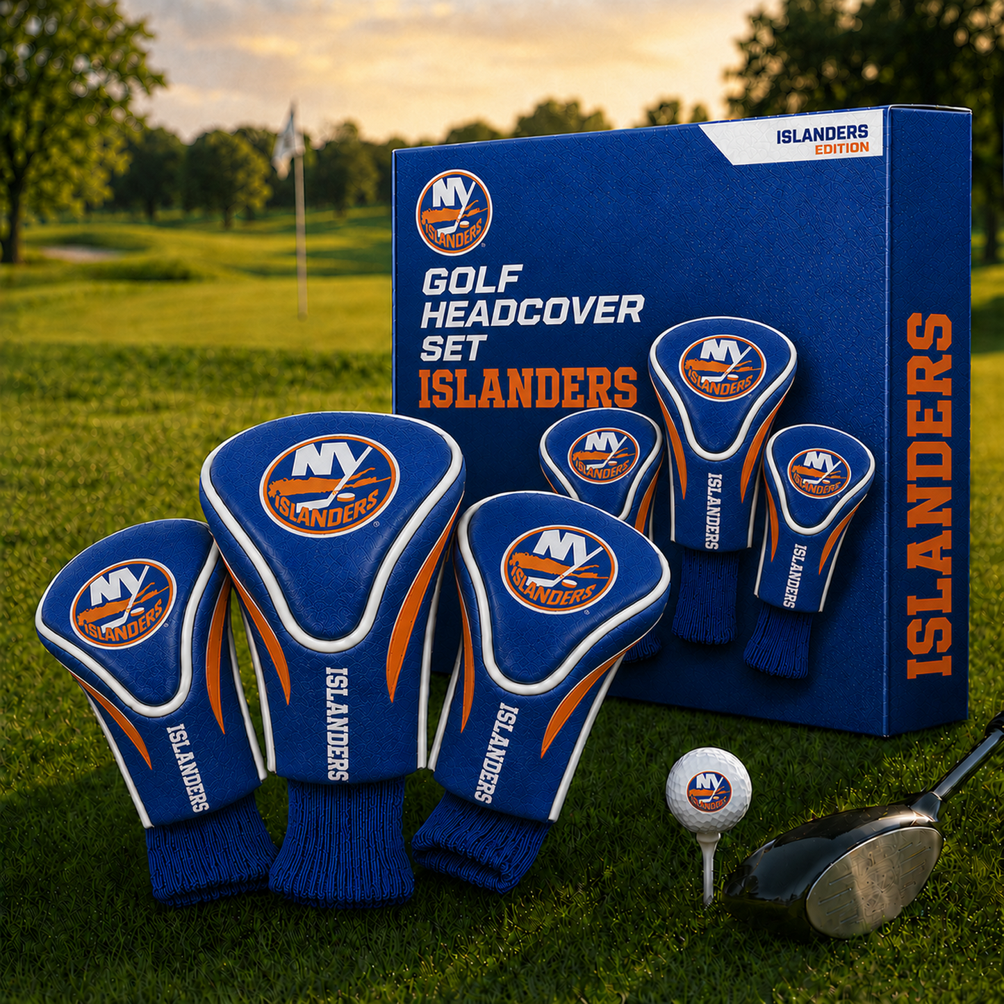 NYI Team Golf NHL 3-Pack Contour Sock Headcovers