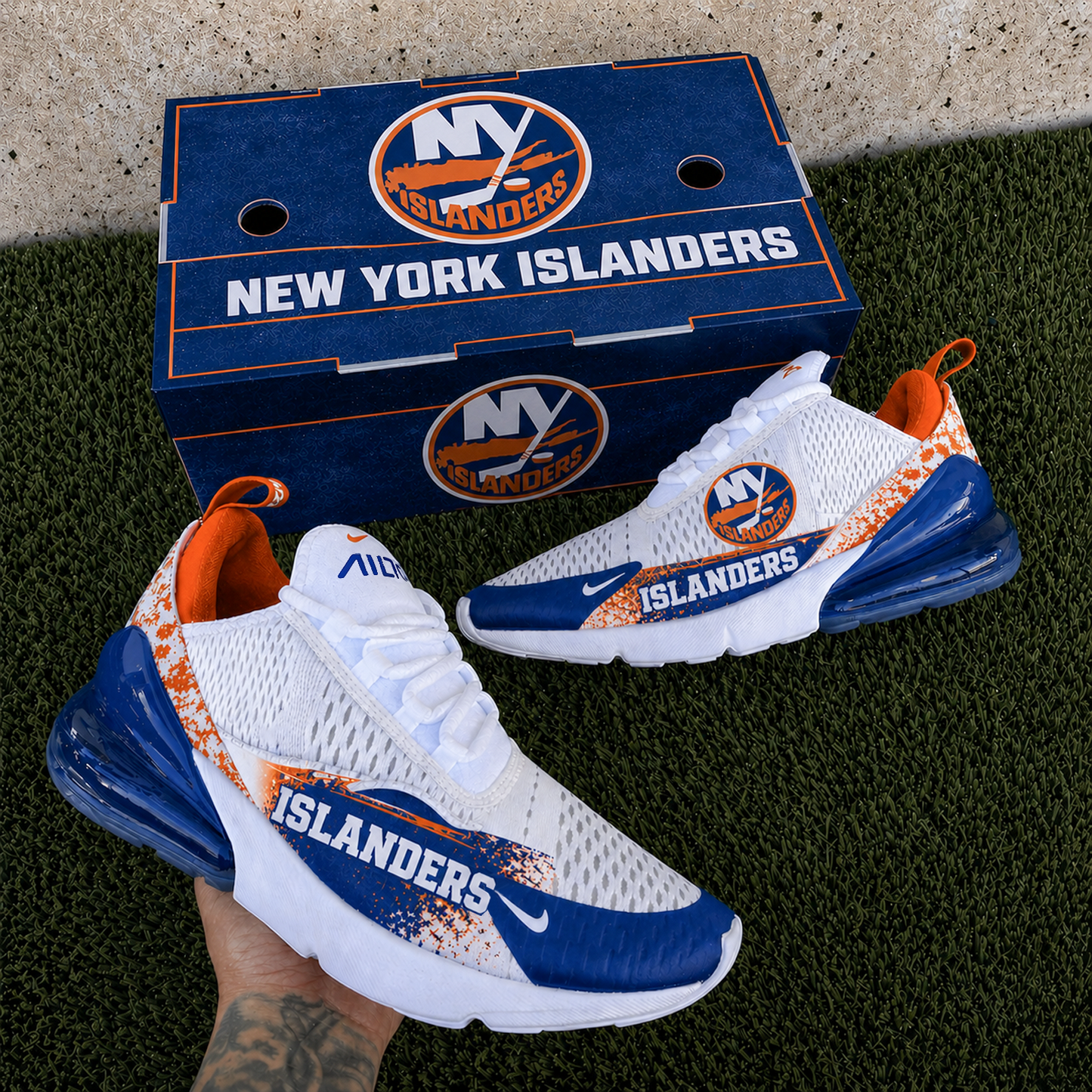 NYI x NHL Nike Air Max 270 Shoes 0505 DatND DVT