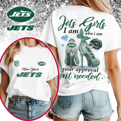 NYJ Premium NFL I Am Who I Am Glitter 3D Apparel DDT 211025 NTL