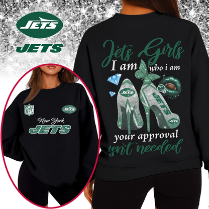 NYJ Premium NFL I Am Who I Am Glitter 3D Apparel DDT 211025 NTL