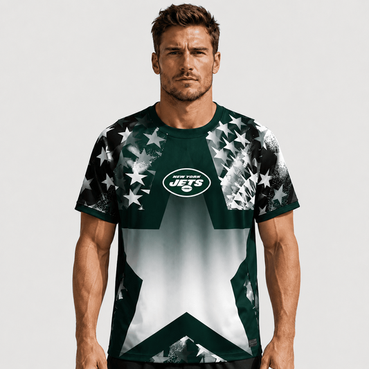 NYJ X Premium NFL Premium Patriotic Football Star