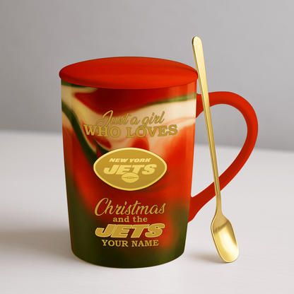 NYJ x NFL Christmas Ceramic Cup DATND TANTD