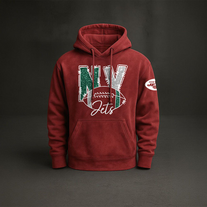 NYJ x NFL Embossed Hoodie DatND THUONGNH