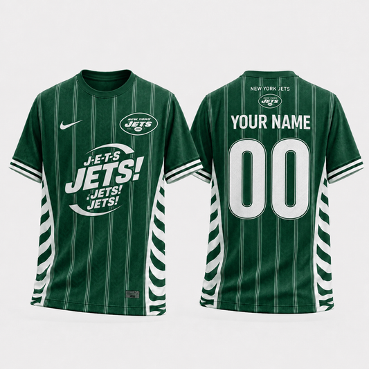 NYJ x NFL Personalized T-Shirt for Football Fans