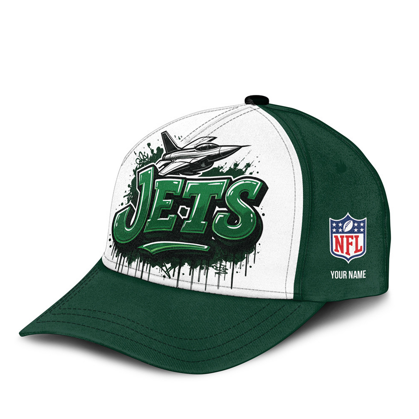 NYJ x NFL Premium Custom Graffiti Team Cap