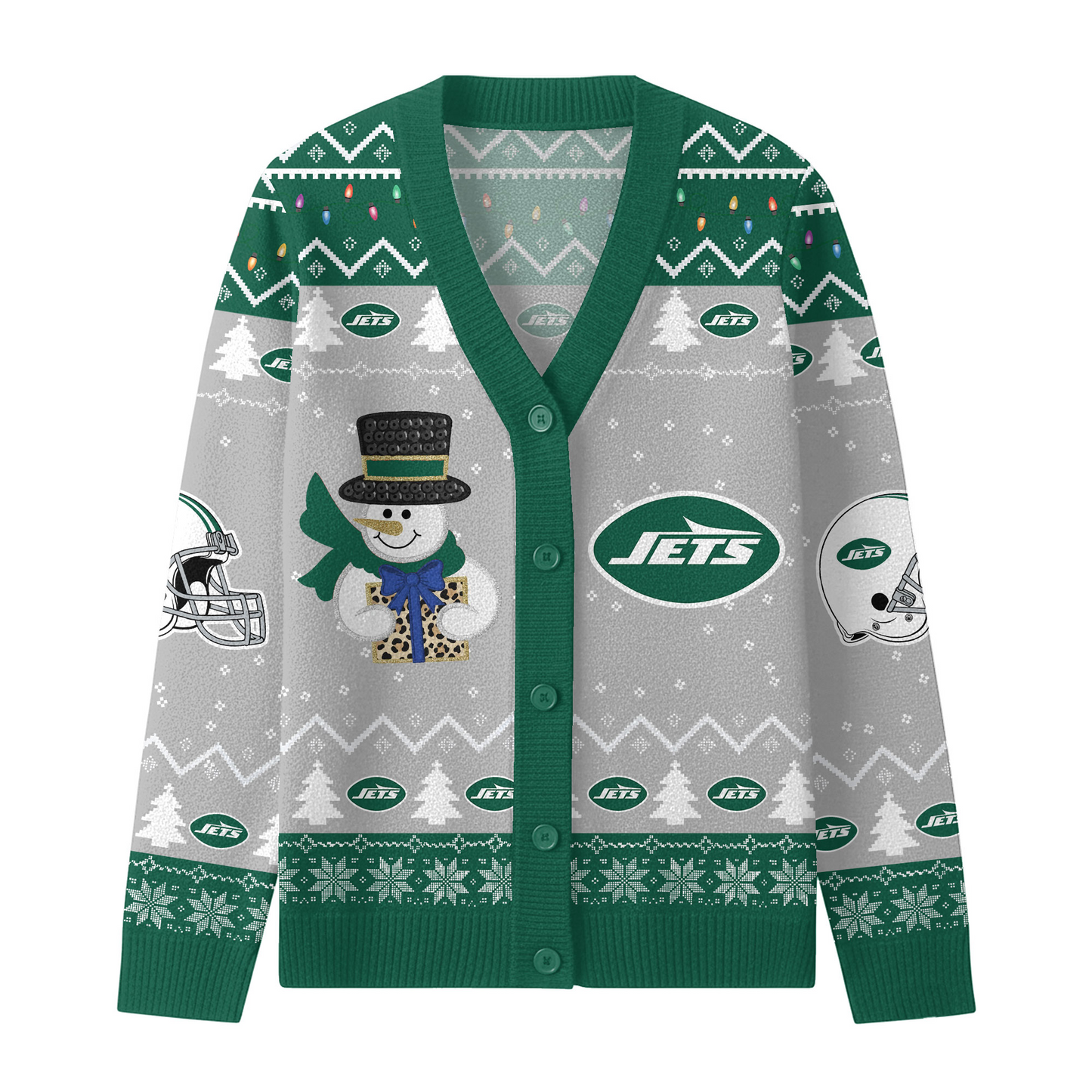 NYJ x NFL Premium Knitted Cardigan Jacket DDT CTND