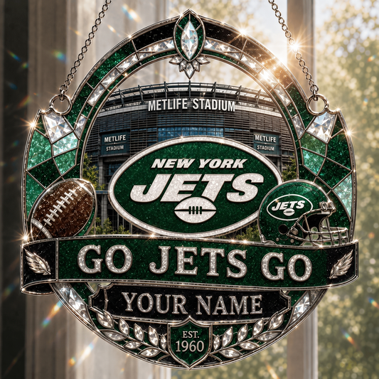 NYJ x NFL Premium Suncatcher Luxury Personalized Gift For Fan