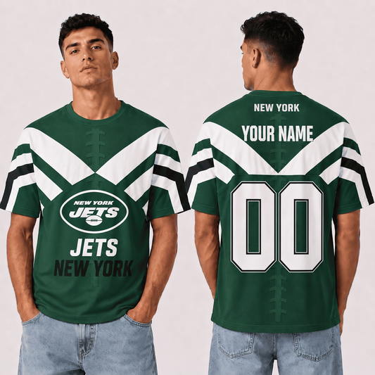 NYJ x NFL Premium T-Shirt 3D Personalized Gift For Fan