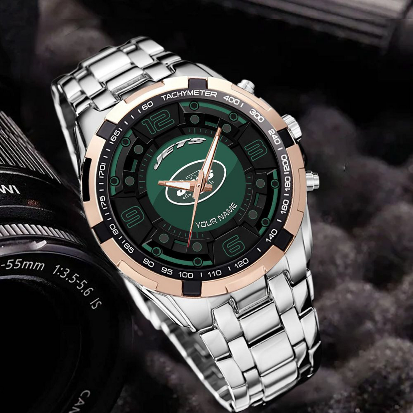NYJ x NFL Stainless Steel Watch DatND DVT