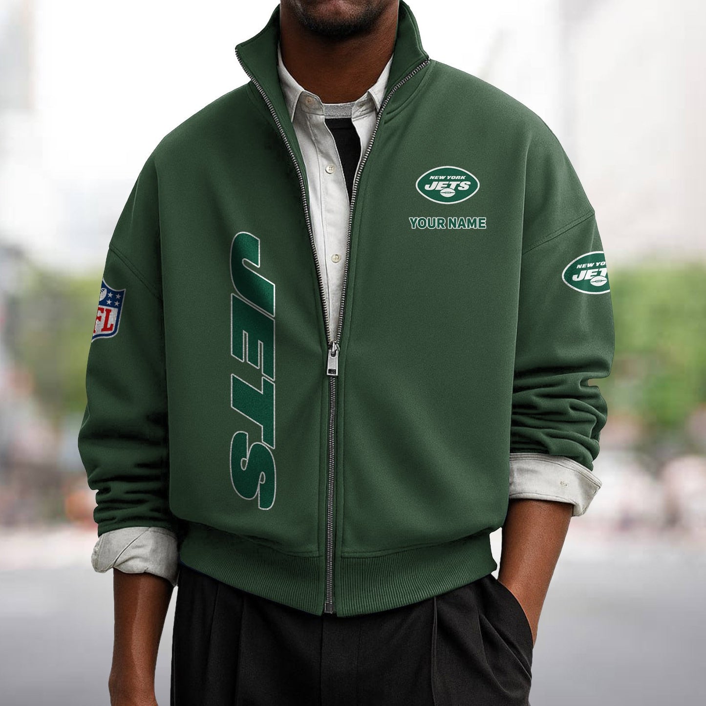 NYJ x NFL Sweatshirt Full Zip DATND TANTD
