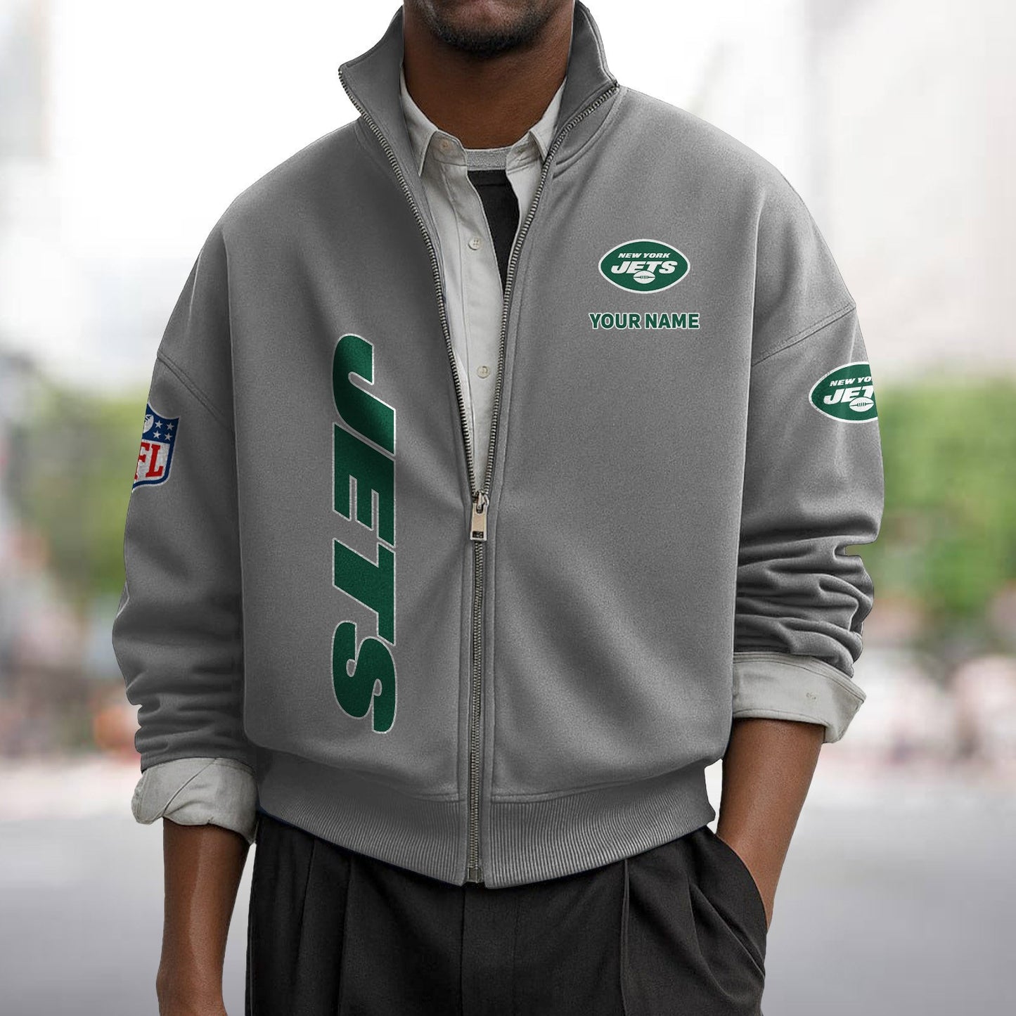 NYJ x NFL Sweatshirt Full Zip DATND TANTD