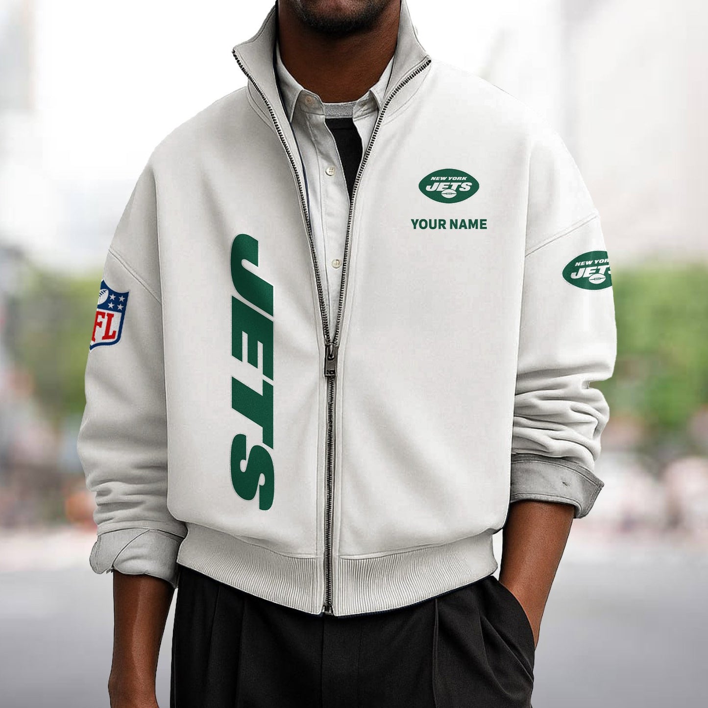 NYJ x NFL Sweatshirt Full Zip DATND TANTD