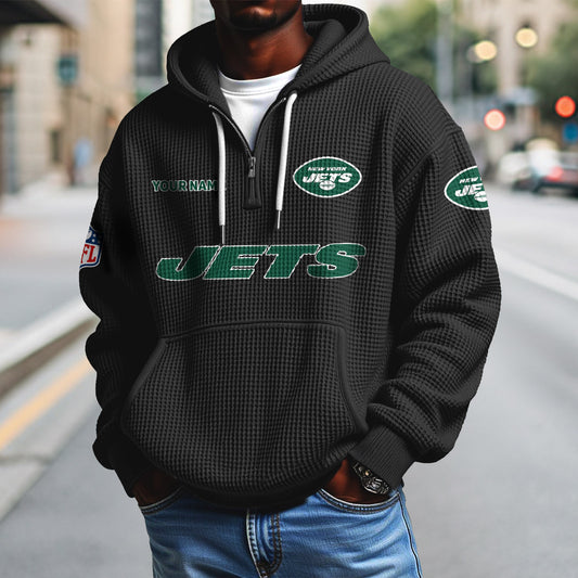 NYJ x NFL Waffle Hoodie DatND DVT