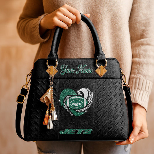 NYJ x NFL Zip Handbag 0811 DatND DVT