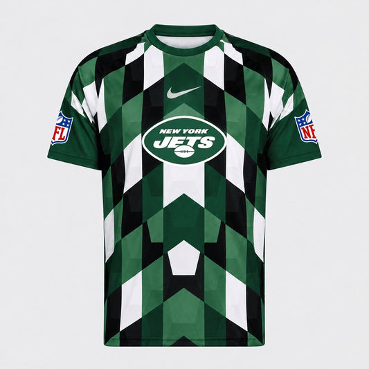 NYJ x Premium NFL Geometric Fan Performance T-Shirt