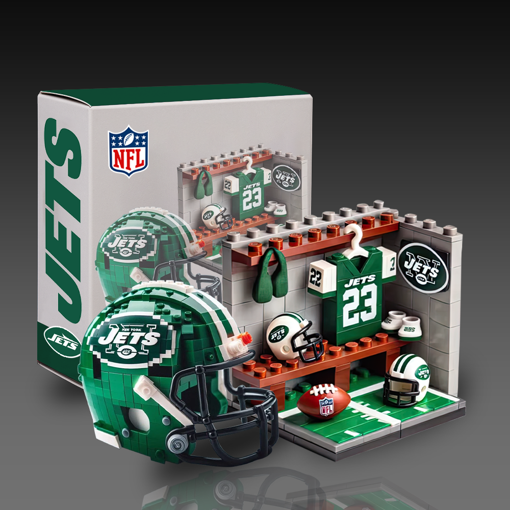 NFL Team Changing Room & Helmets Building Block Football Set DDT CTND