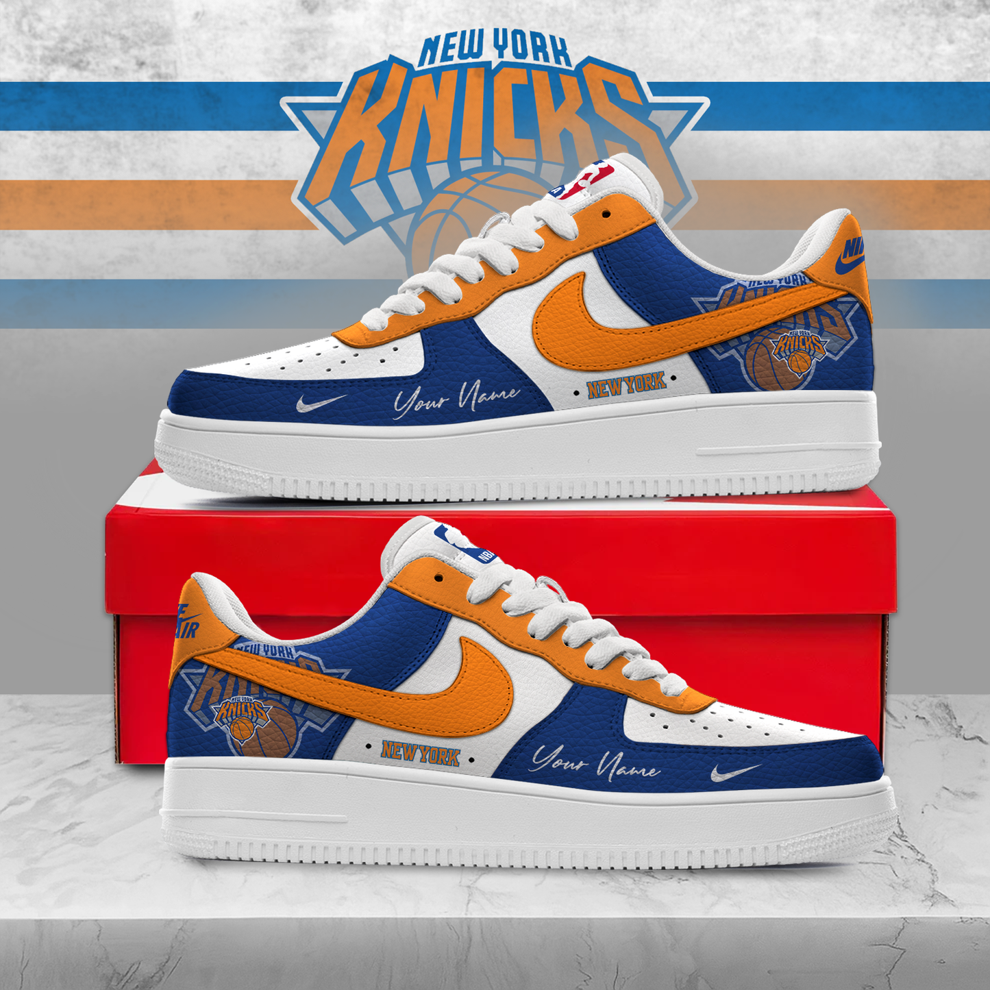 NYK Premium NBA AF1 Sneakers Victory Pride DDT NTL