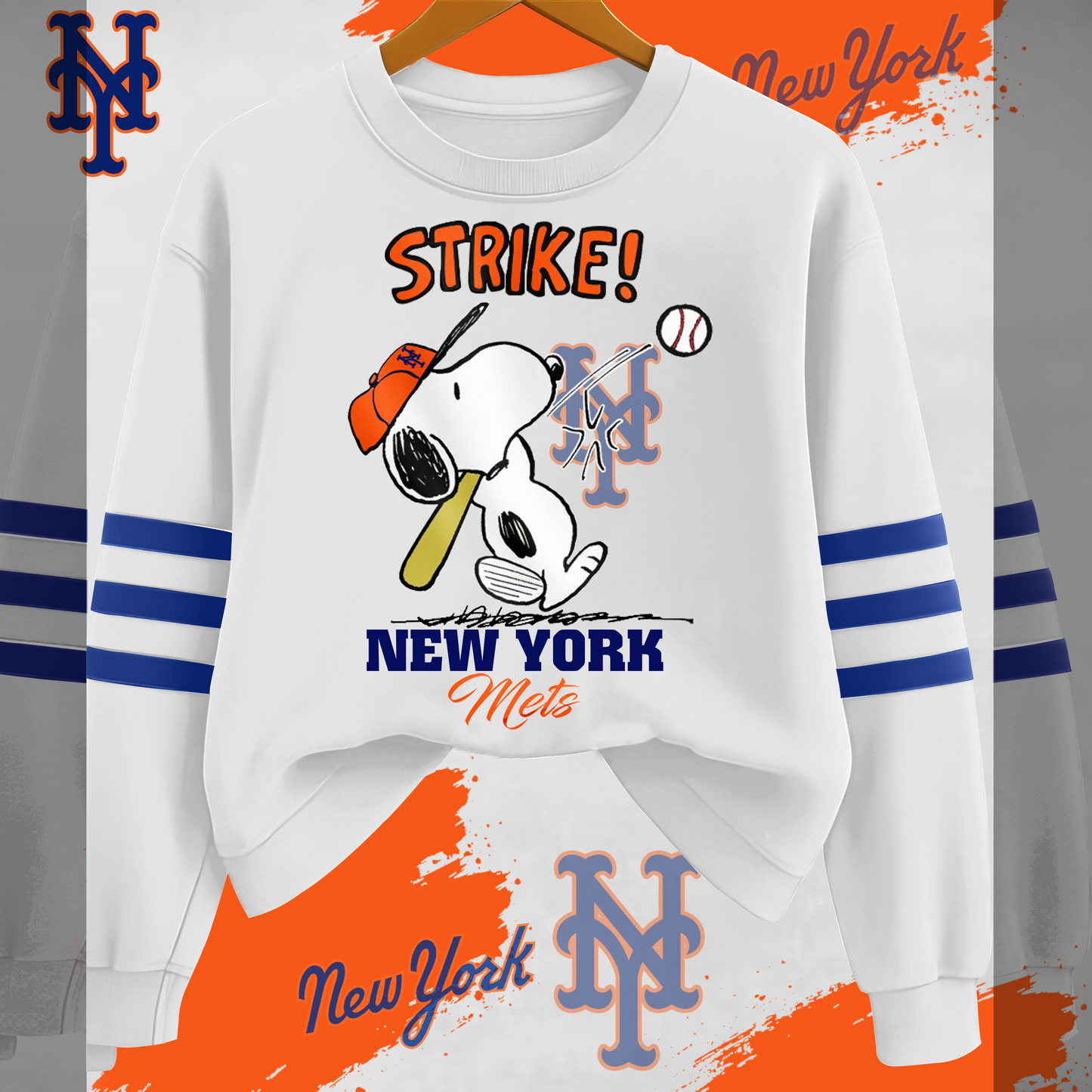 NYM Premium MLB x PN Fan 3D Sweatshirt DDT 291125 CTND