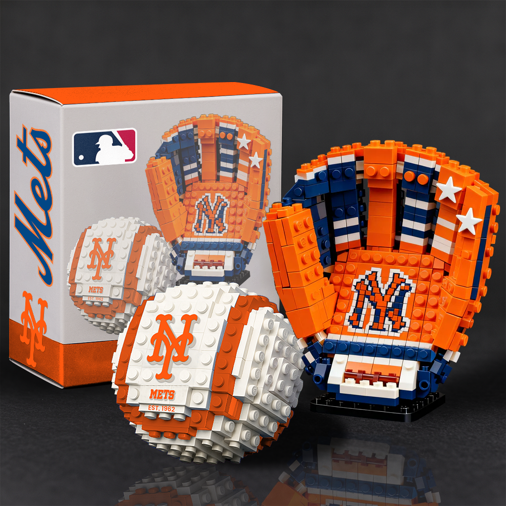 MLB Teams Baseball Glove & Ball Building Block Set DDT NTL