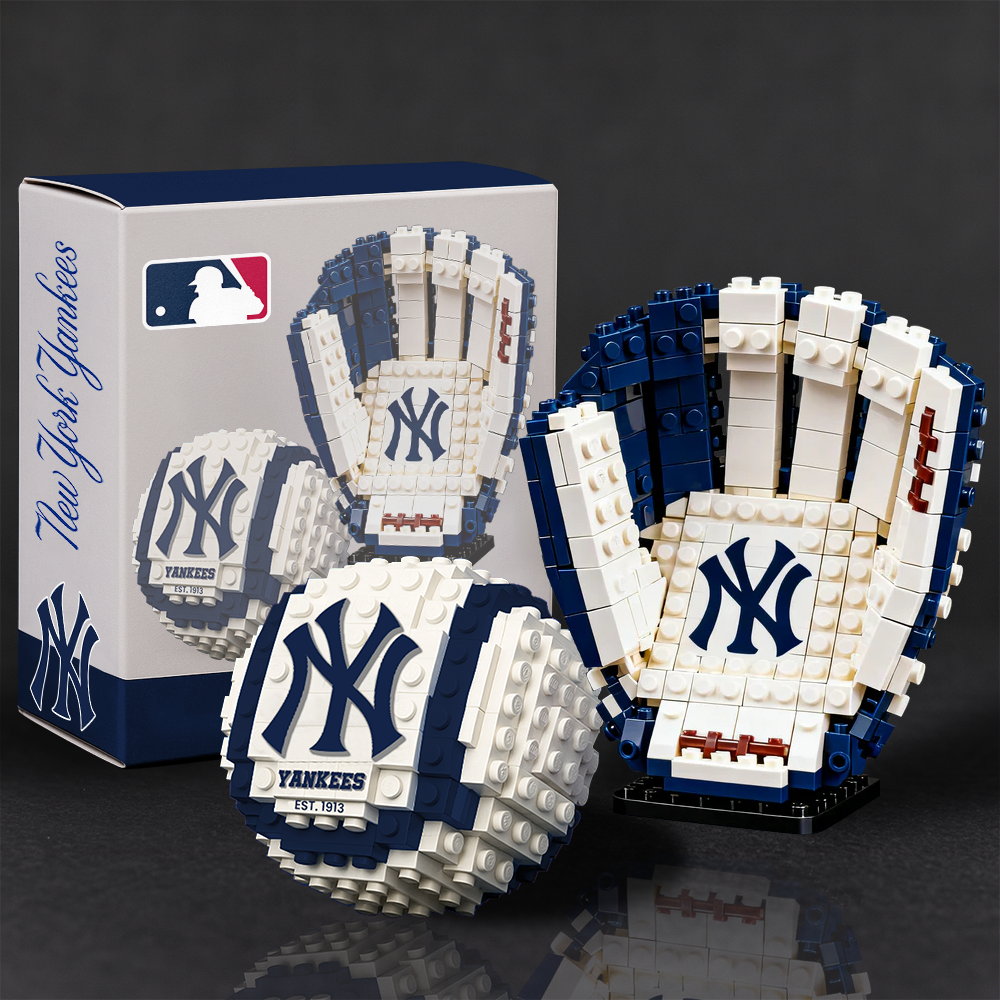 MLB Teams Baseball Glove & Ball Building Block Set DDT NTL