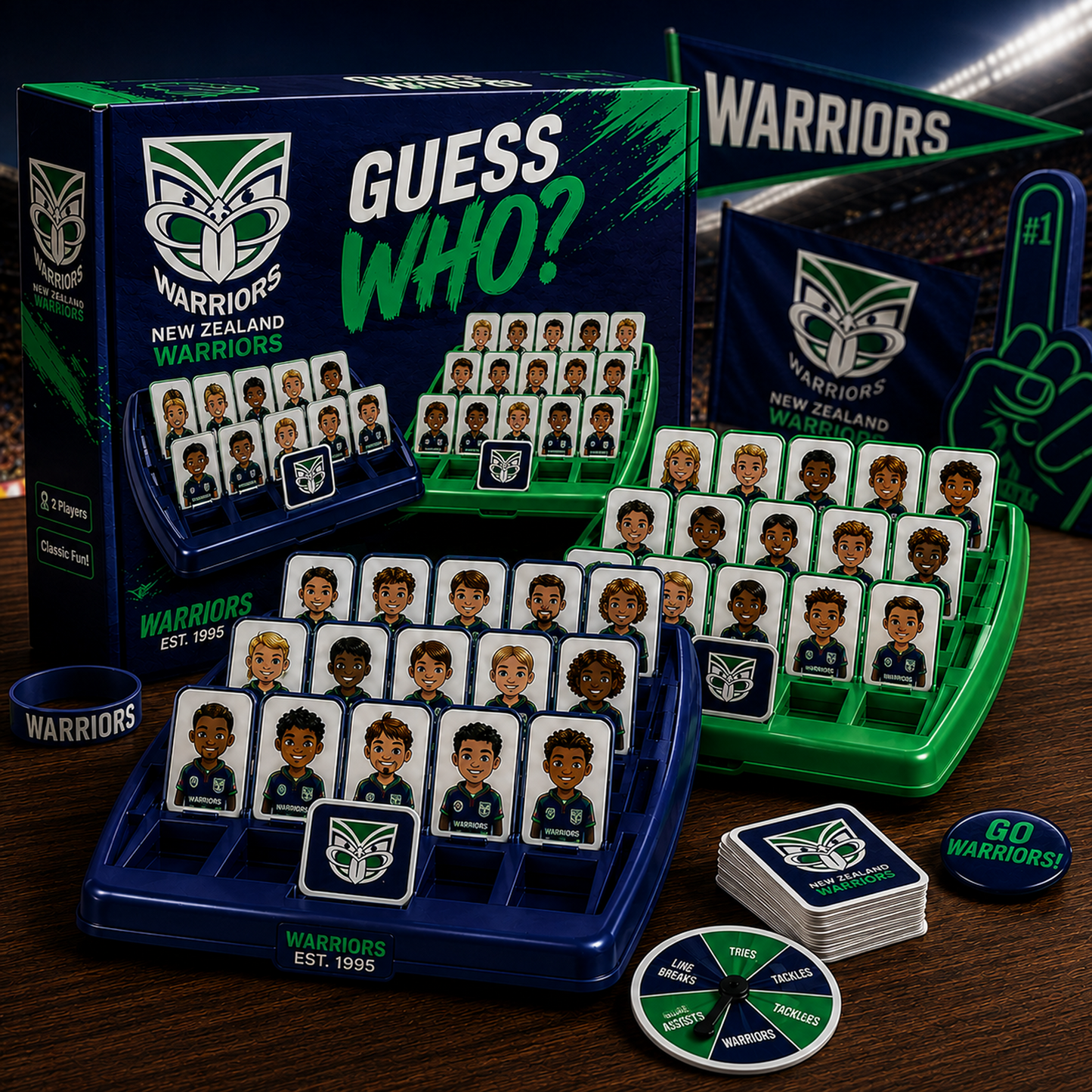 NZW X NRL ELITE FAN GUESS WHO BOARD GAME COLLECTOR EDITION